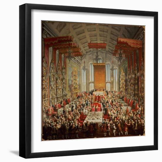 Coronation Banquet of Joseph II in Frankfurt, 1764-Martin van Meytens-Framed Giclee Print