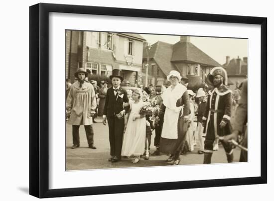 Coronation Day Parade, Exeter, 1937-null-Framed Premium Photographic Print