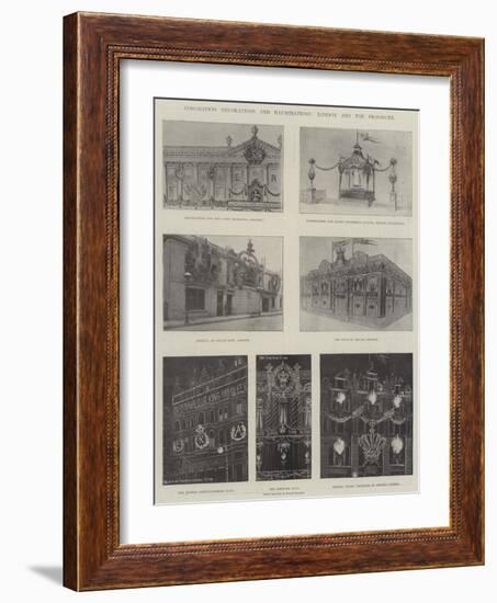 Coronation Decorations and Illuminations, London and the Provinces-Ralph Cleaver-Framed Giclee Print