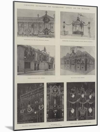 Coronation Decorations and Illuminations, London and the Provinces-Ralph Cleaver-Mounted Giclee Print