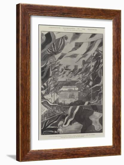 Coronation Decorations in the Provinces-Fred T. Jane-Framed Giclee Print