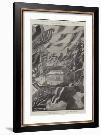 Coronation Decorations in the Provinces-Fred T. Jane-Framed Giclee Print