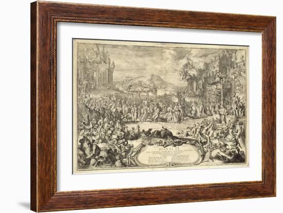 Coronation Entry of John III (1629-96) into Poland, 1675 (Engraving)-Romeyn De Hooghe-Framed Giclee Print