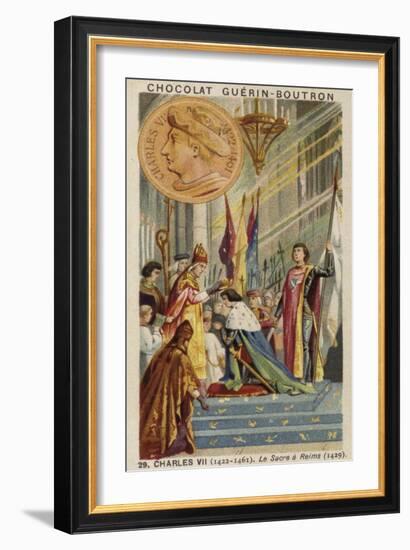 Coronation of Charles VII of France at Reims, 1429-null-Framed Giclee Print
