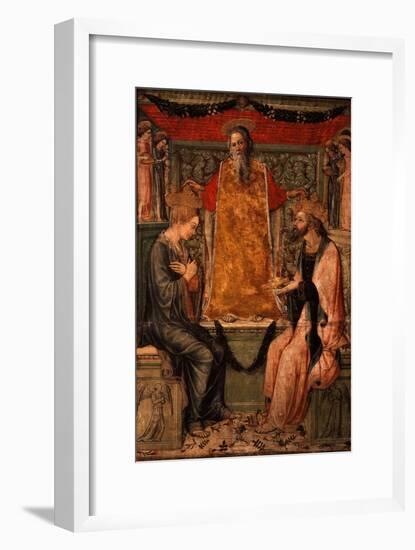 Coronation of Christ and the Virgin Mary-Bonifacio Bembo-Framed Giclee Print