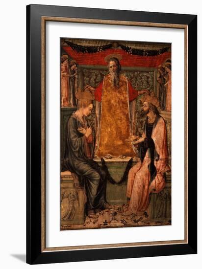 Coronation of Christ and the Virgin Mary-Bonifacio Bembo-Framed Giclee Print