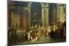 Coronation of Empress Josephine on Dec. 2, 1804-Jacques Louis David-Mounted Art Print