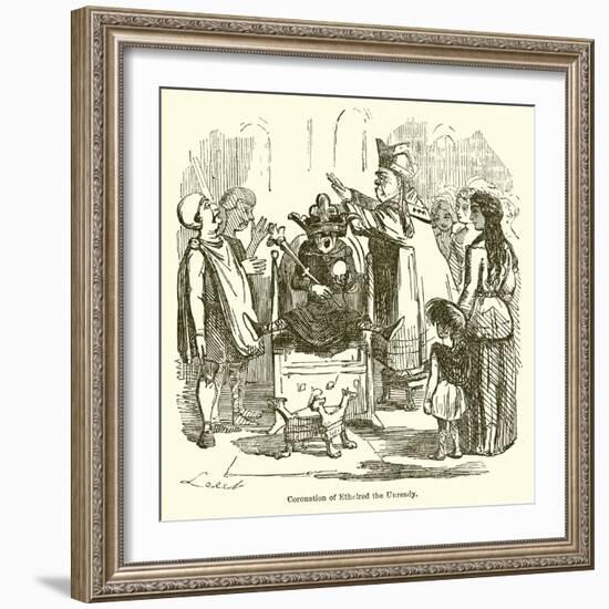 Coronation of Ethelred the Unready-John Leech-Framed Giclee Print