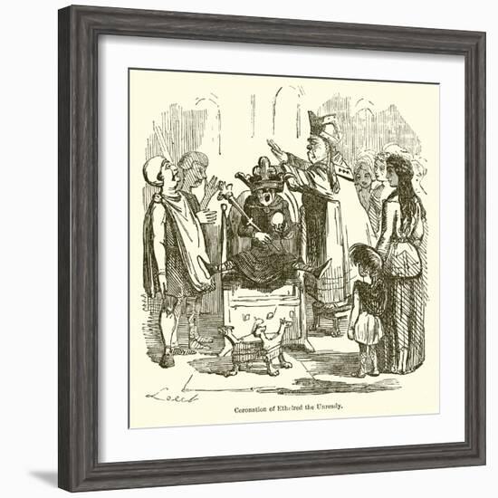 Coronation of Ethelred the Unready-John Leech-Framed Giclee Print