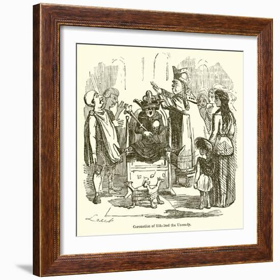 Coronation of Ethelred the Unready-John Leech-Framed Giclee Print