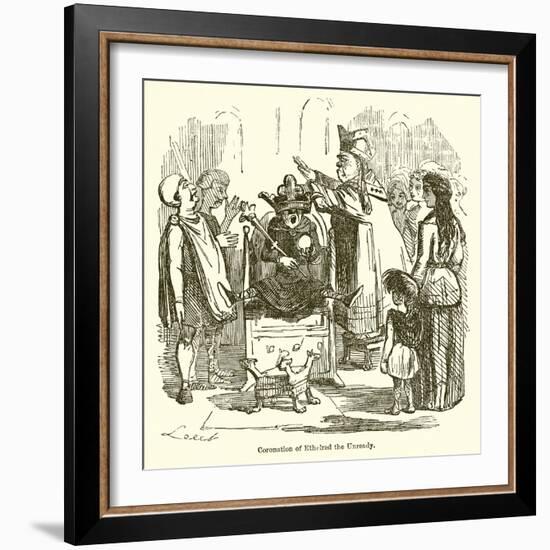 Coronation of Ethelred the Unready-John Leech-Framed Giclee Print
