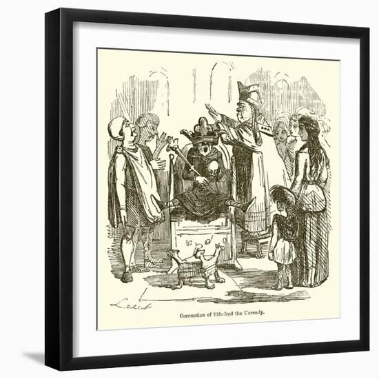 Coronation of Ethelred the Unready-John Leech-Framed Giclee Print