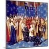 Coronation of French King Louis VIII and Queen Blanche of Castille in 1223-null-Mounted Photo