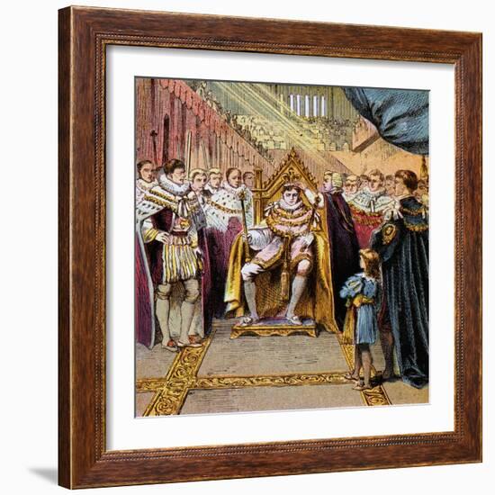 Coronation of George IV, 1820-null-Framed Giclee Print