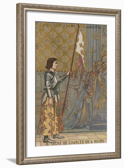 Coronation of King Charles VII of France at Reims, 1429-null-Framed Giclee Print