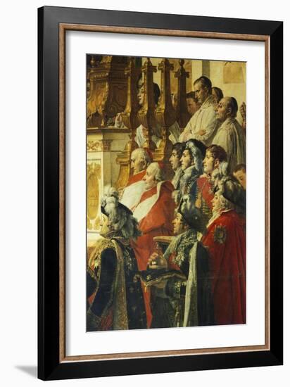 Coronation of Napoleon, 1807-Jacques-Louis David-Framed Giclee Print