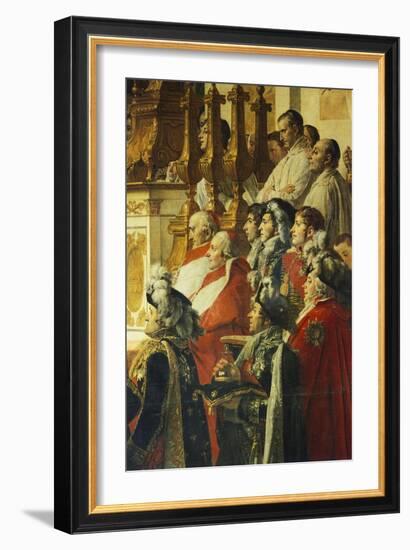 Coronation of Napoleon, 1807-Jacques-Louis David-Framed Giclee Print