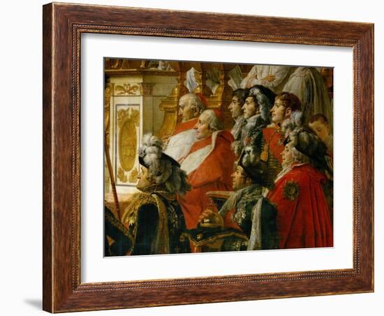 Coronation of Napoleon in Notre-Dame De Paris by Pope Pius VII, December 2, 1804-Jacques-Louis David-Framed Giclee Print