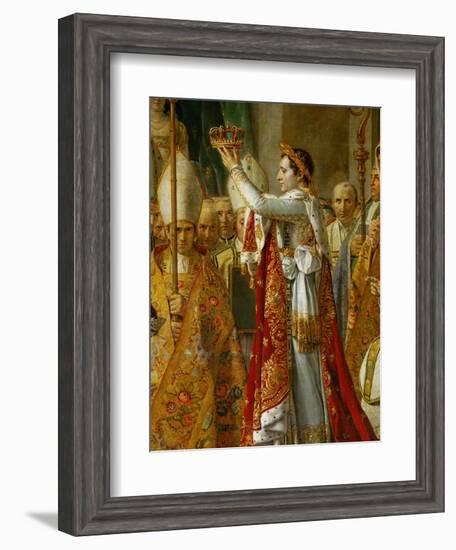 Coronation of Napoleon in Notre-Dame De Paris by Pope Pius VII, December 2, 1804-Jacques-Louis David-Framed Giclee Print