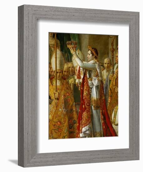 Coronation of Napoleon in Notre-Dame De Paris by Pope Pius VII, December 2, 1804-Jacques-Louis David-Framed Giclee Print