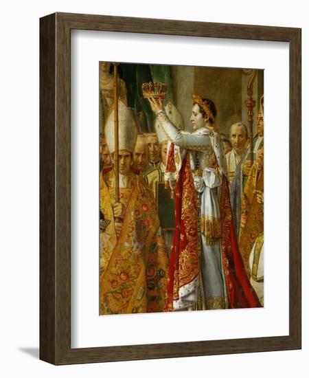 Coronation of Napoleon in Notre-Dame De Paris by Pope Pius VII, December 2, 1804-Jacques-Louis David-Framed Giclee Print