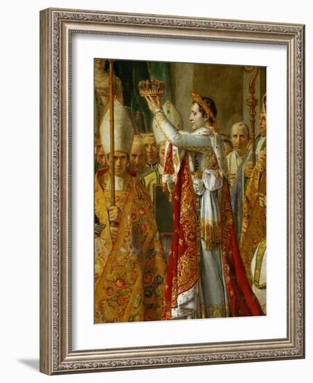 Coronation of Napoleon in Notre-Dame De Paris by Pope Pius VII, December 2, 1804-Jacques-Louis David-Framed Giclee Print