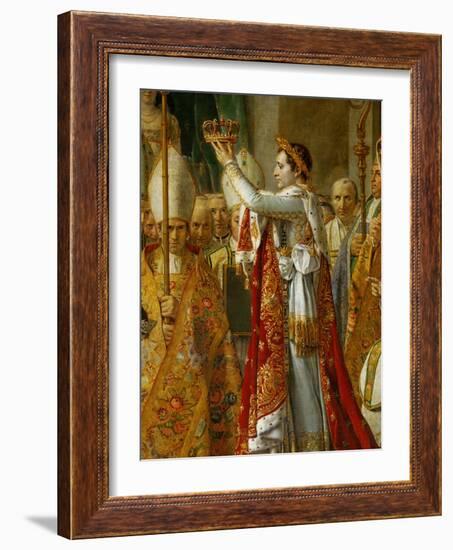 Coronation of Napoleon in Notre-Dame De Paris by Pope Pius VII, December 2, 1804-Jacques-Louis David-Framed Giclee Print