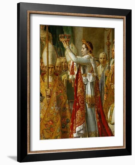 Coronation of Napoleon in Notre-Dame De Paris by Pope Pius VII, December 2, 1804-Jacques-Louis David-Framed Giclee Print