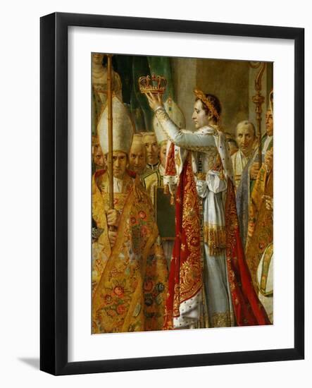 Coronation of Napoleon in Notre-Dame De Paris by Pope Pius VII, December 2, 1804-Jacques-Louis David-Framed Giclee Print