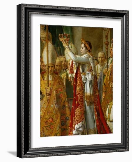 Coronation of Napoleon in Notre-Dame De Paris by Pope Pius VII, December 2, 1804-Jacques-Louis David-Framed Giclee Print