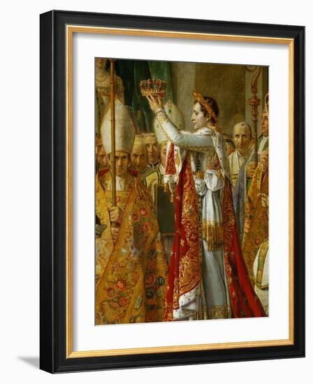 Coronation of Napoleon in Notre-Dame De Paris by Pope Pius VII, December 2, 1804-Jacques-Louis David-Framed Giclee Print