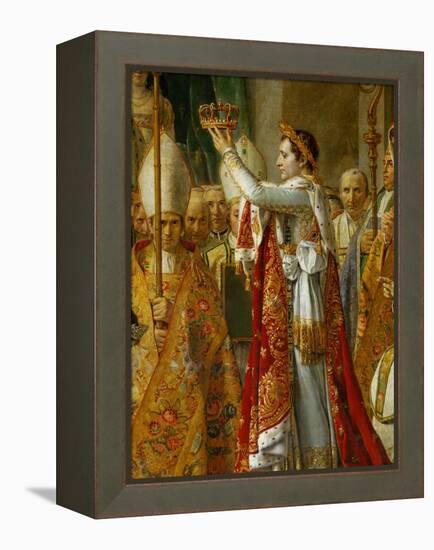 Coronation of Napoleon in Notre-Dame De Paris by Pope Pius VII, December 2, 1804-Jacques-Louis David-Framed Premier Image Canvas