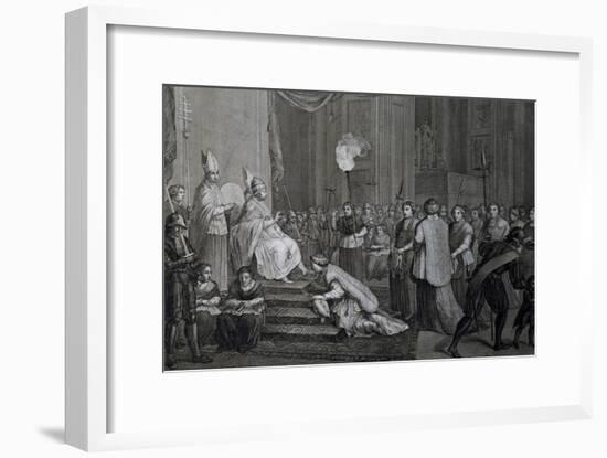 Coronation of Pope Pius VI-null-Framed Giclee Print