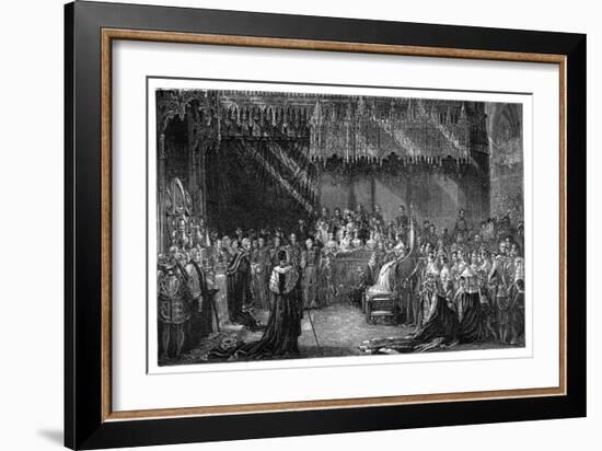 Coronation of Queen Victoria at Westminster Abbey, London, 28 June 1838-George Hayter-Framed Giclee Print