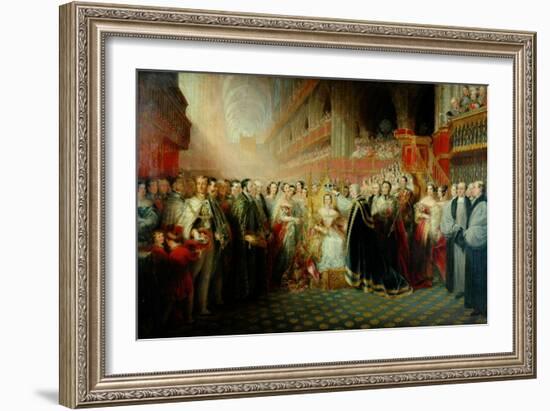 Coronation of Queen Victoria-Edmund Thomas Parris-Framed Giclee Print