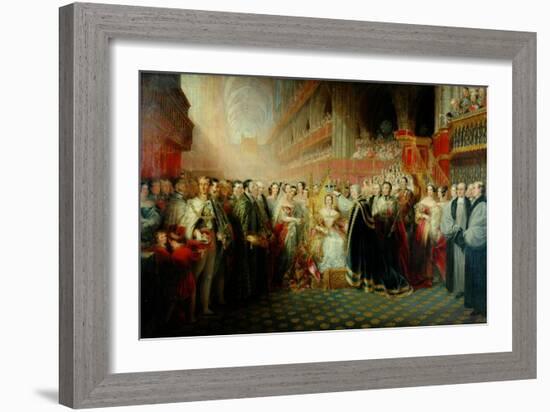 Coronation of Queen Victoria-Edmund Thomas Parris-Framed Giclee Print