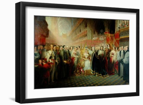 Coronation of Queen Victoria-Edmund Thomas Parris-Framed Giclee Print