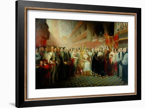 Coronation of Queen Victoria-Edmund Thomas Parris-Framed Giclee Print