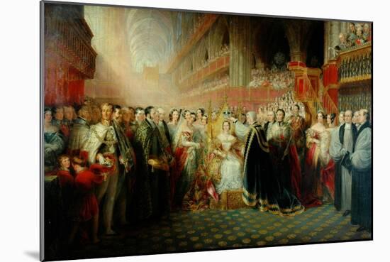 Coronation of Queen Victoria-Edmund Thomas Parris-Mounted Giclee Print