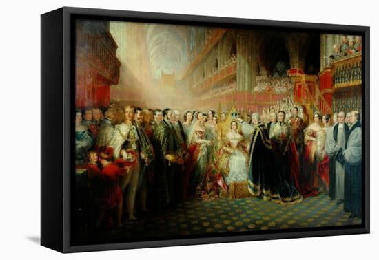 Coronation of Queen Victoria-Edmund Thomas Parris-Framed Premier Image Canvas