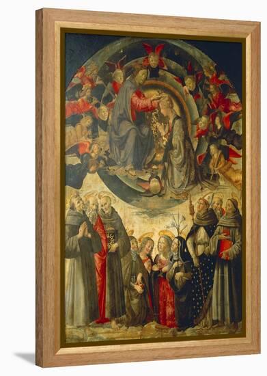 Coronation of the Virgin, 1486-Domenico Ghirlandaio-Framed Premier Image Canvas