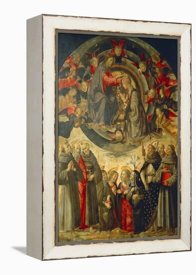 Coronation of the Virgin, 1486-Domenico Ghirlandaio-Framed Premier Image Canvas