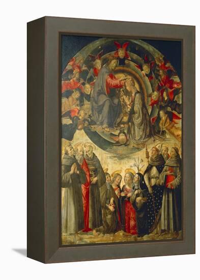 Coronation of the Virgin, 1486-Domenico Ghirlandaio-Framed Premier Image Canvas