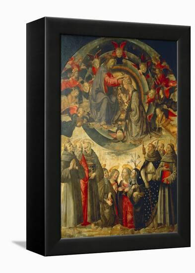 Coronation of the Virgin, 1486-Domenico Ghirlandaio-Framed Premier Image Canvas