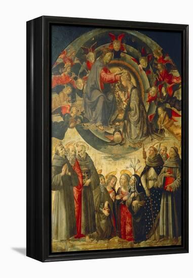 Coronation of the Virgin, 1486-Domenico Ghirlandaio-Framed Premier Image Canvas