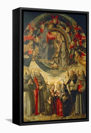 Coronation of the Virgin, 1486-Domenico Ghirlandaio-Framed Premier Image Canvas