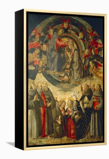 Coronation of the Virgin, 1486-Domenico Ghirlandaio-Framed Premier Image Canvas