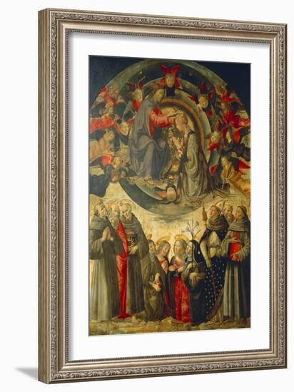 Coronation of the Virgin, 1486-Domenico Ghirlandaio-Framed Giclee Print