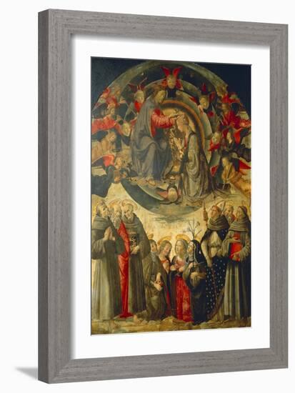 Coronation of the Virgin, 1486-Domenico Ghirlandaio-Framed Giclee Print