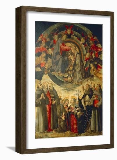 Coronation of the Virgin, 1486-Domenico Ghirlandaio-Framed Giclee Print